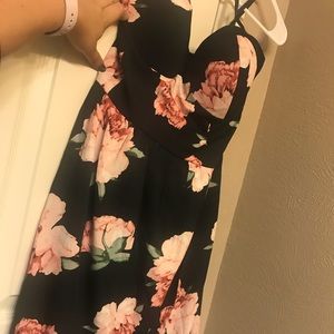 New Maurices black floral dress